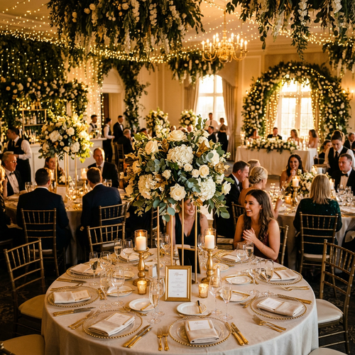Gold Wedding Package - Luxurious golden wedding reception by Rivofor