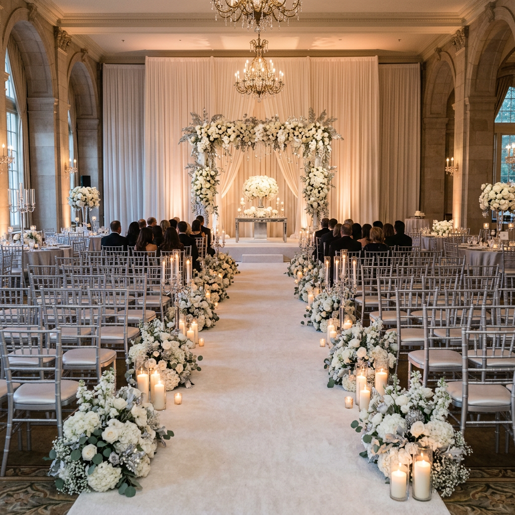 Silver Wedding Package - Elegant wedding setup by Rivofor